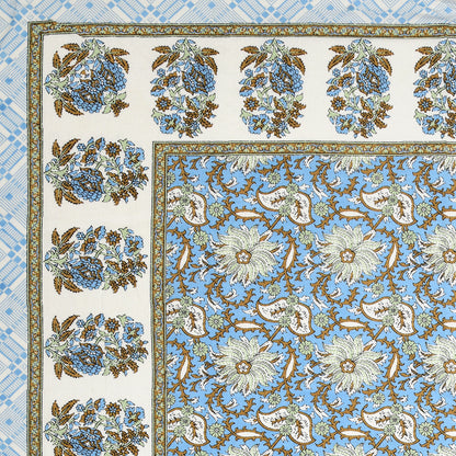 Regal Bloom Single Cotton Bedsheet (60×90 in.)