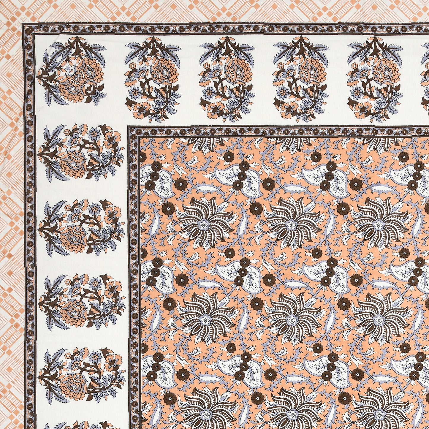 Regal Bloom Single Cotton Bedsheet (60×90 in.)