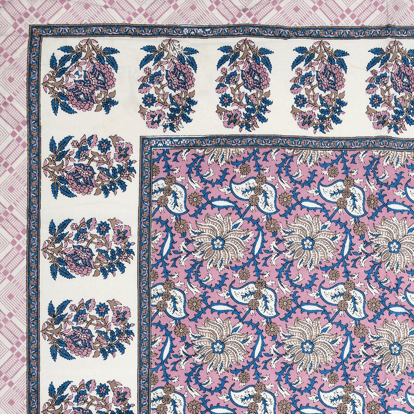 Regal Bloom Single Cotton Bedsheet (60×90 in.)