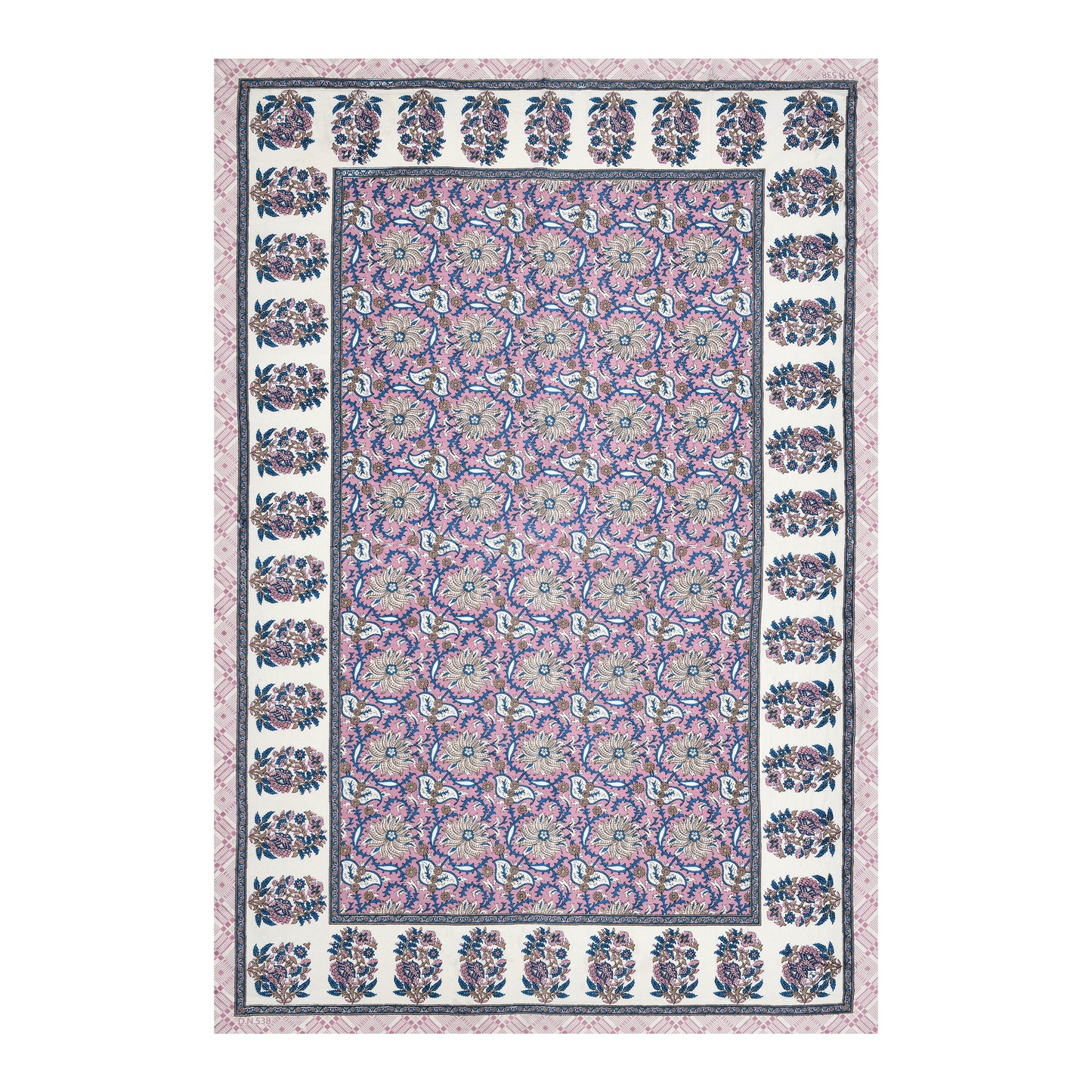 Regal Bloom Single Cotton Bedsheet (60×90 in.)