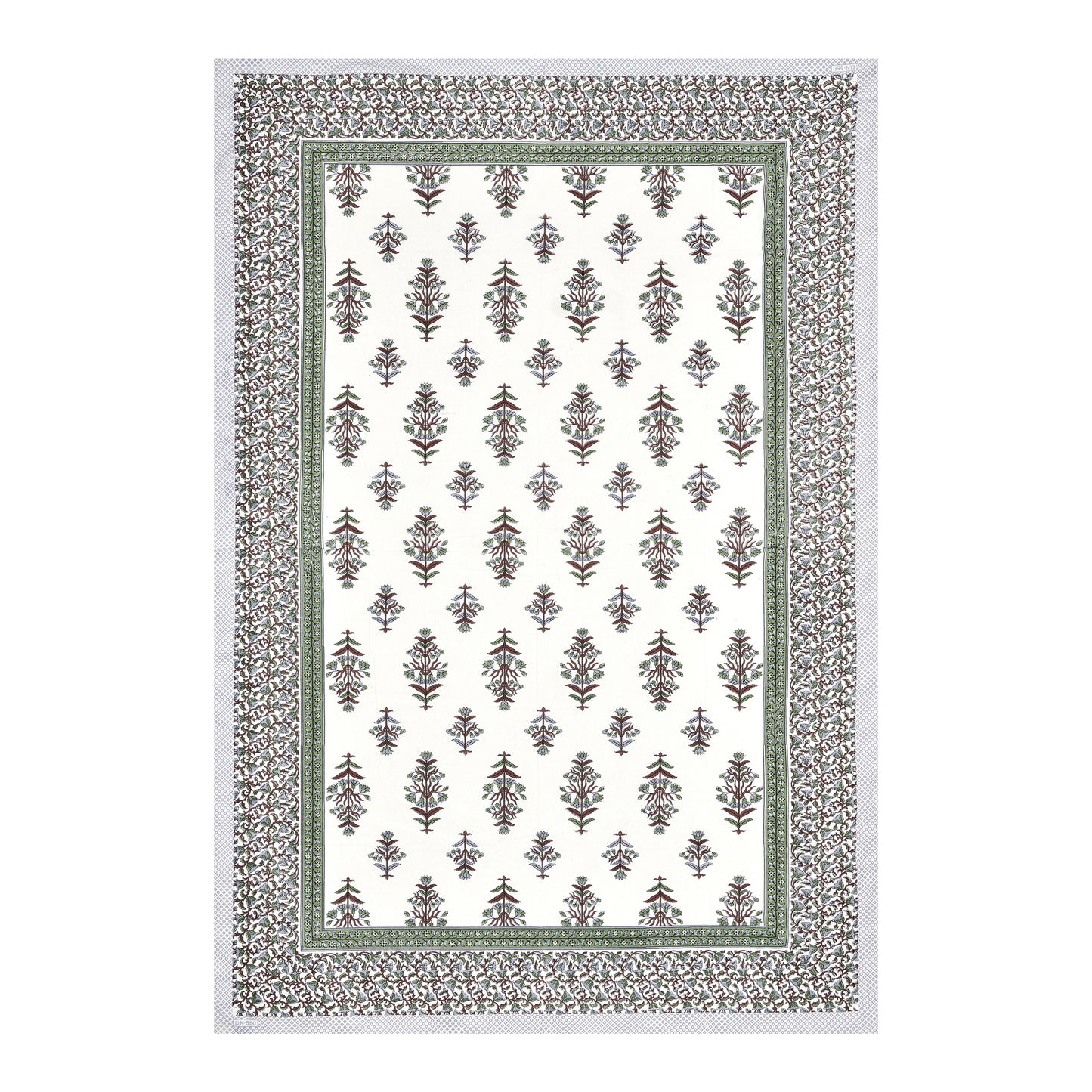 Verdant Charm Single Cotton Bedsheet (60×90 in.)