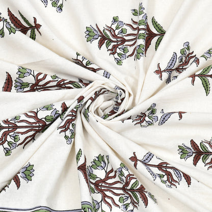 Verdant Charm Single Cotton Bedsheet (60×90 in.)