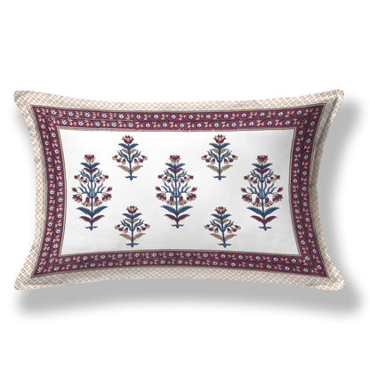 Verdant Charm Single Cotton Bedsheet (60×90 in.)