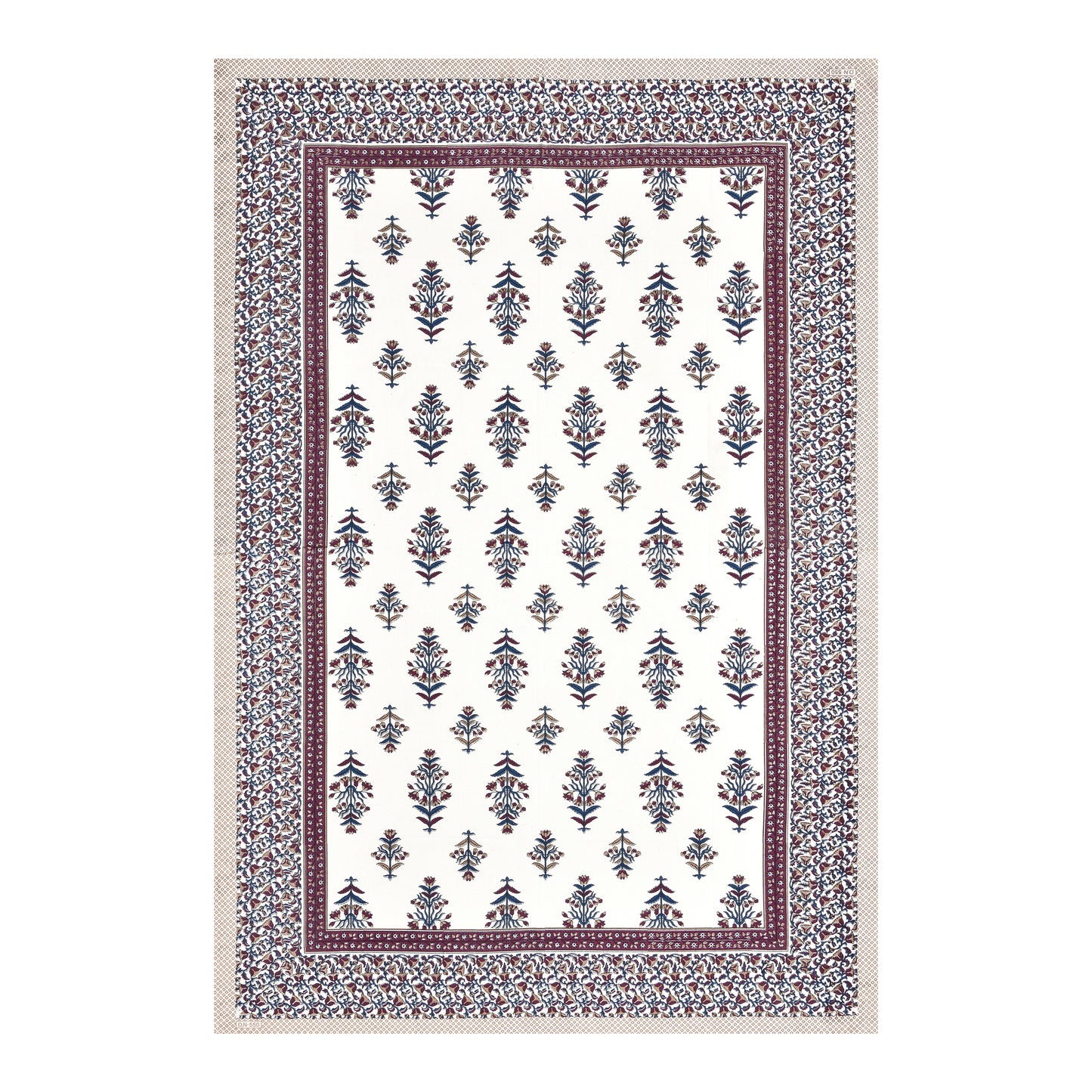 Verdant Charm Single Cotton Bedsheet (60×90 in.)