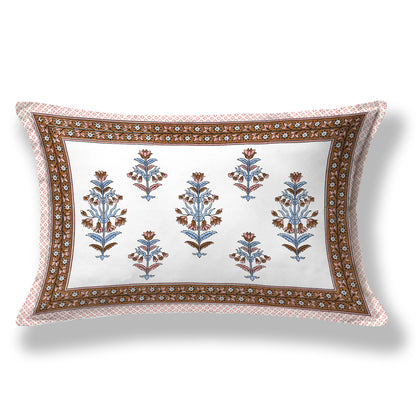 Verdant Charm Single Cotton Bedsheet (60×90 in.)