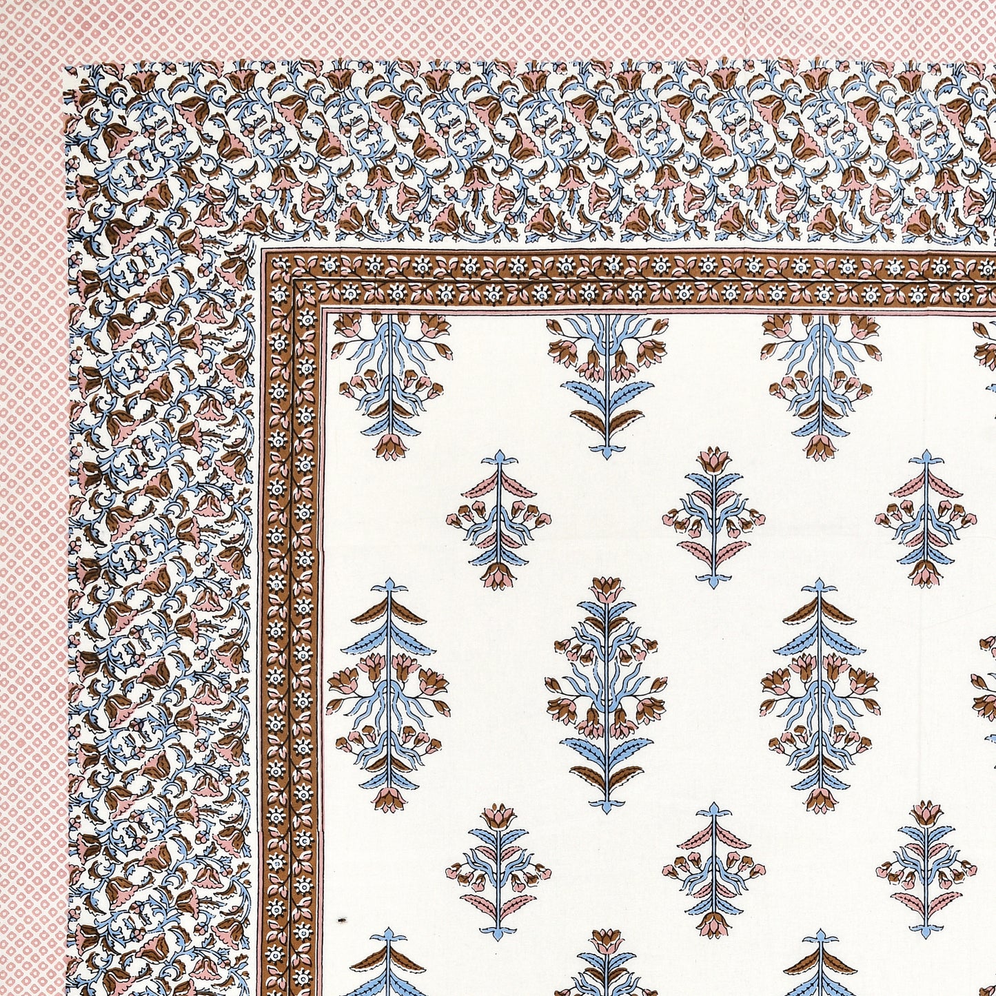 Verdant Charm Single Cotton Bedsheet (60×90 in.)