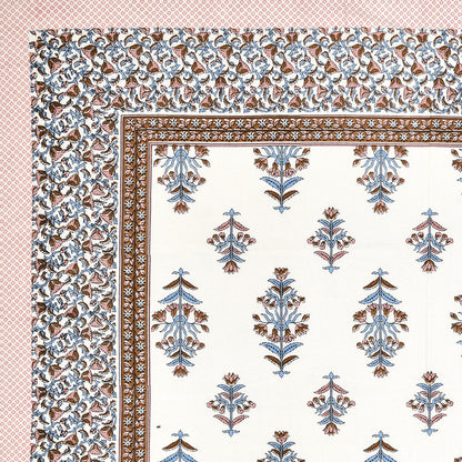 Verdant Charm Single Cotton Bedsheet (60×90 in.)