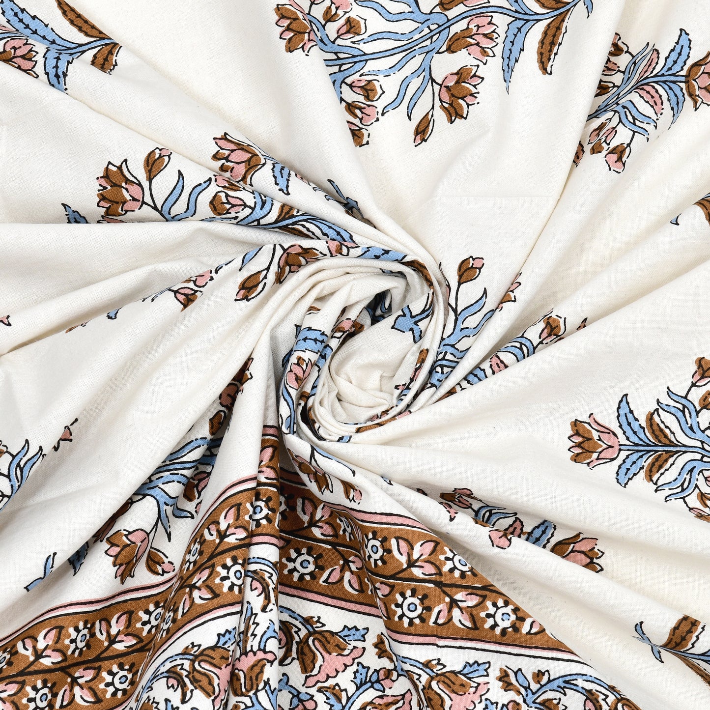 Verdant Charm Single Cotton Bedsheet (60×90 in.)