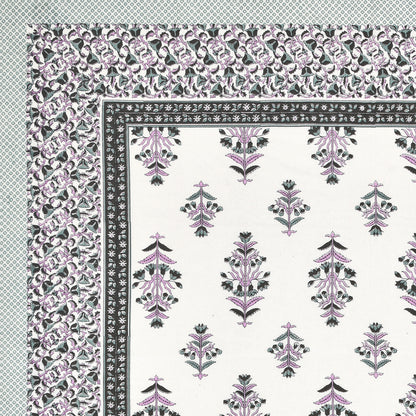 Verdant Charm Single Cotton Bedsheet (60×90 in.)