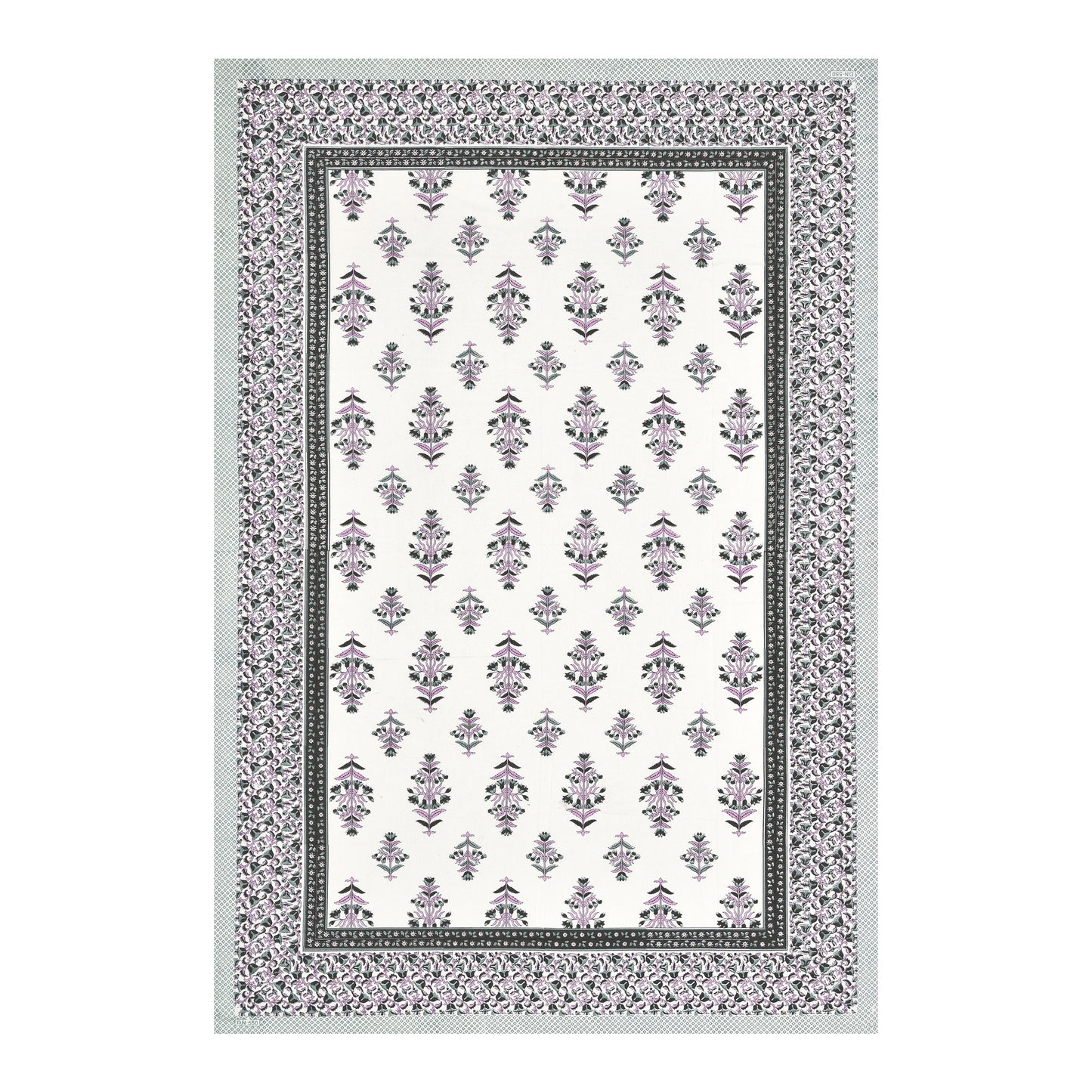 Verdant Charm Single Cotton Bedsheet (60×90 in.)