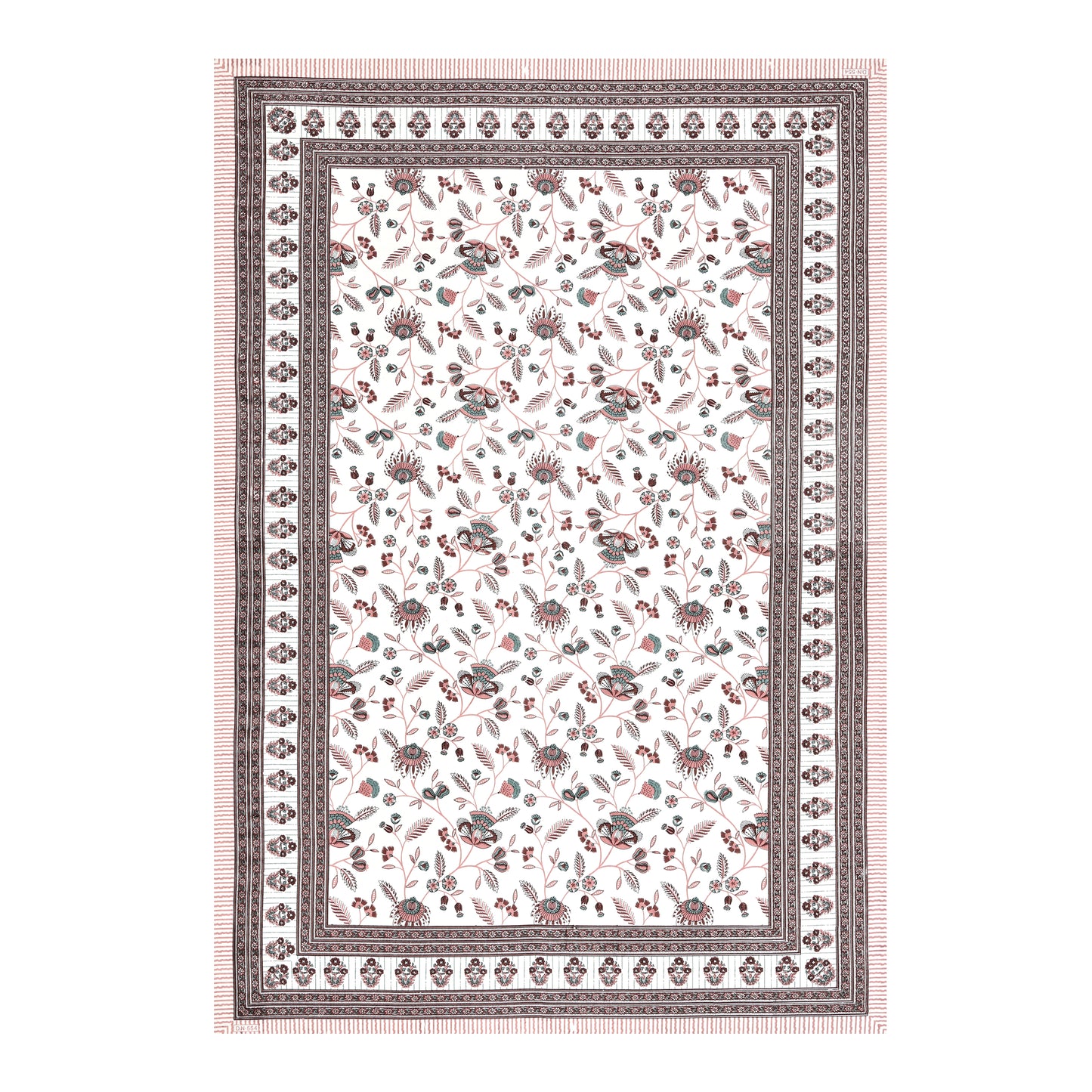 Azure Garden Single Cotton Bedsheet (60×90 in.)