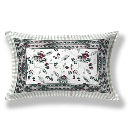 Azure Garden Single Cotton Bedsheet (60×90 in.)