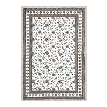Azure Garden Single Cotton Bedsheet (60×90 in.)