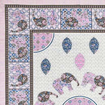 Royal Caravan Single Cotton Bedsheet (60×90 in.)