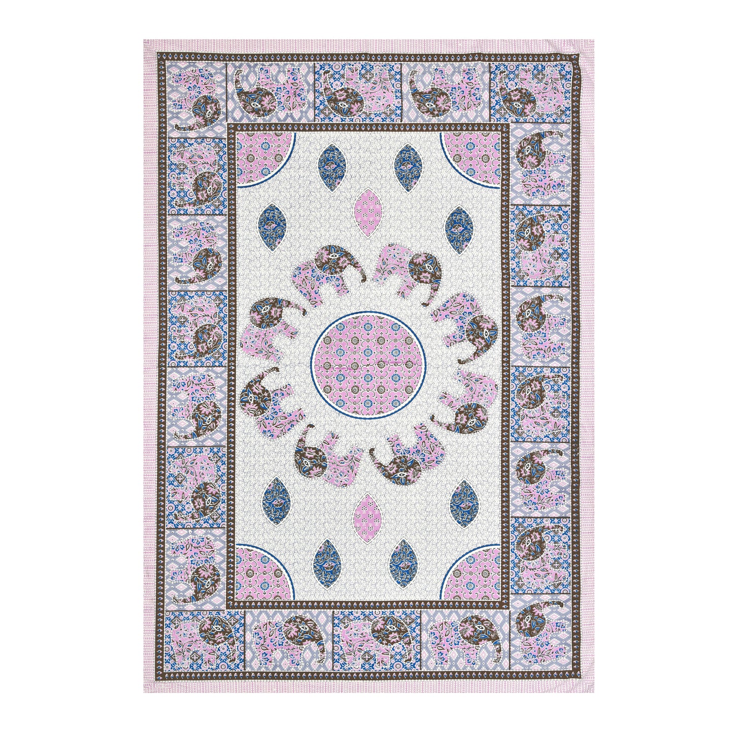 Royal Caravan Single Cotton Bedsheet (60×90 in.)