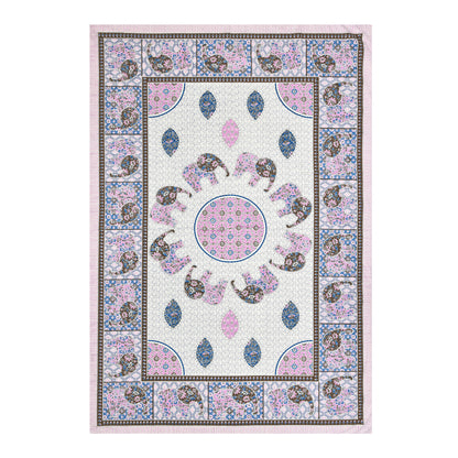 Royal Caravan Single Cotton Bedsheet (60×90 in.)