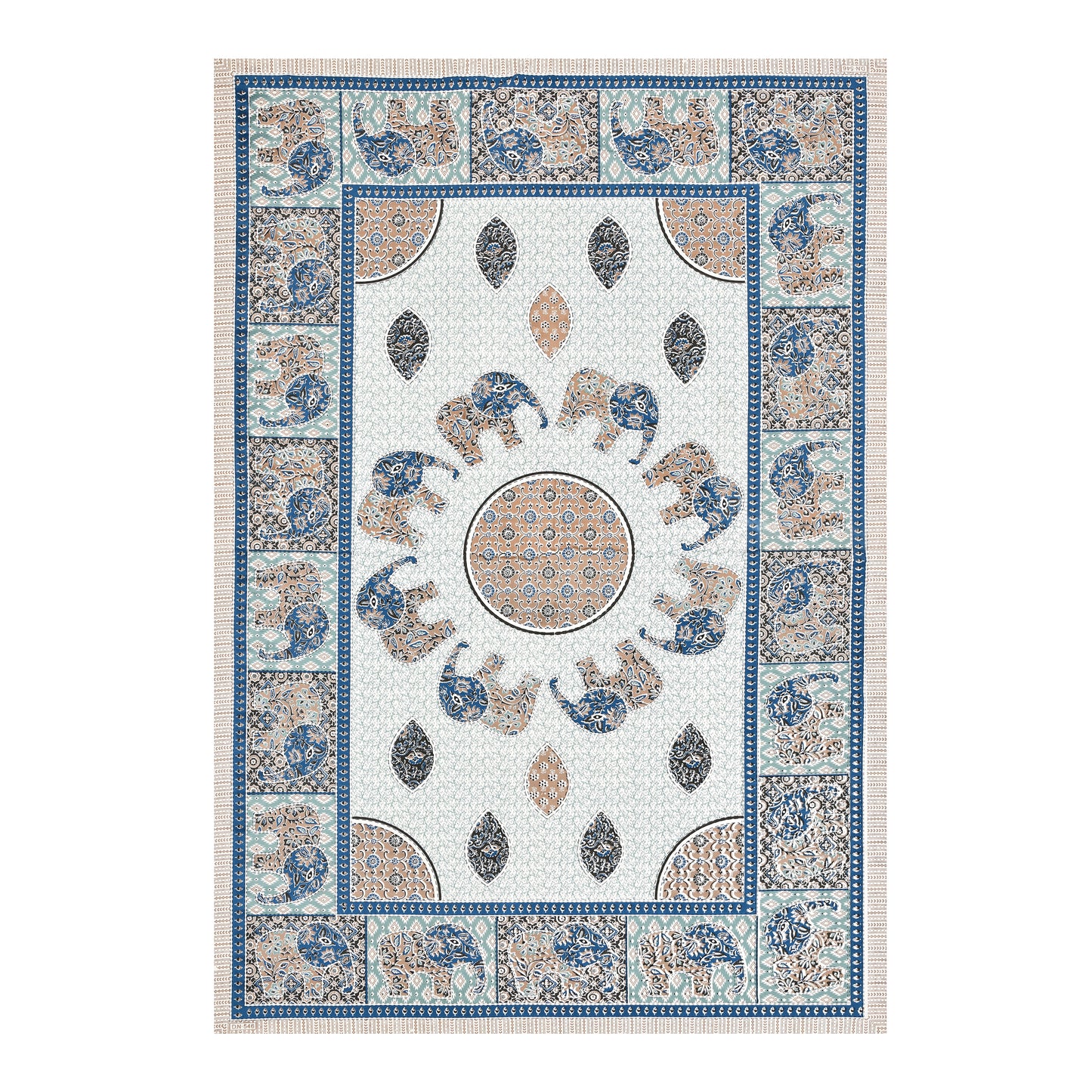 Royal Caravan Single Cotton Bedsheet (60×90 in.)