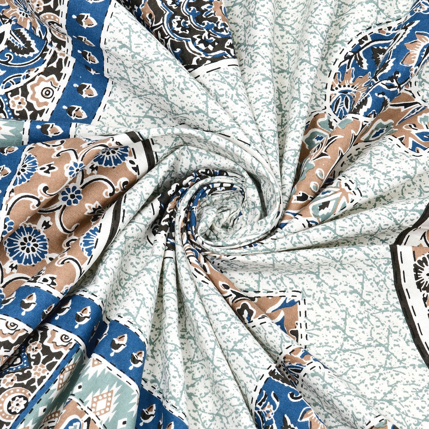 Royal Caravan Single Cotton Bedsheet (60×90 in.)