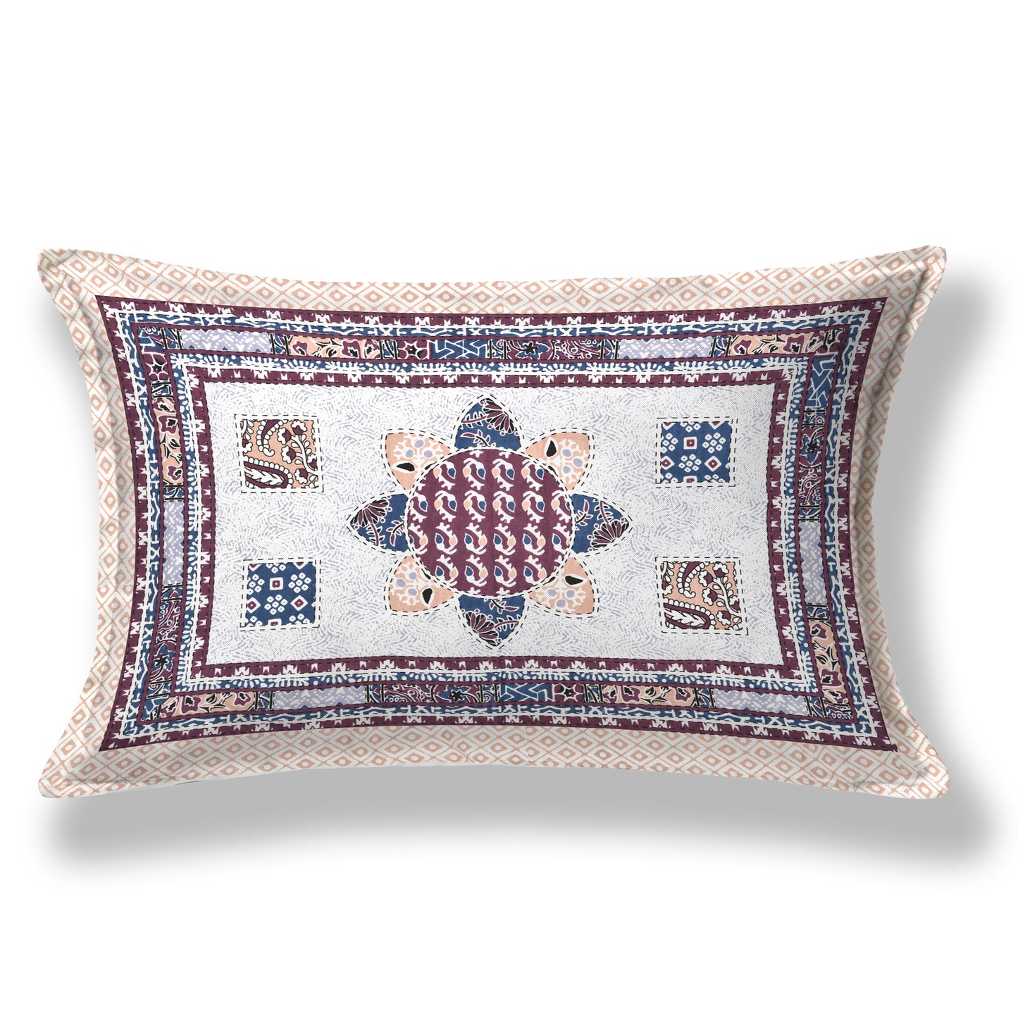 Mandala Muse Single Cotton Bedsheet (60×90 in.)