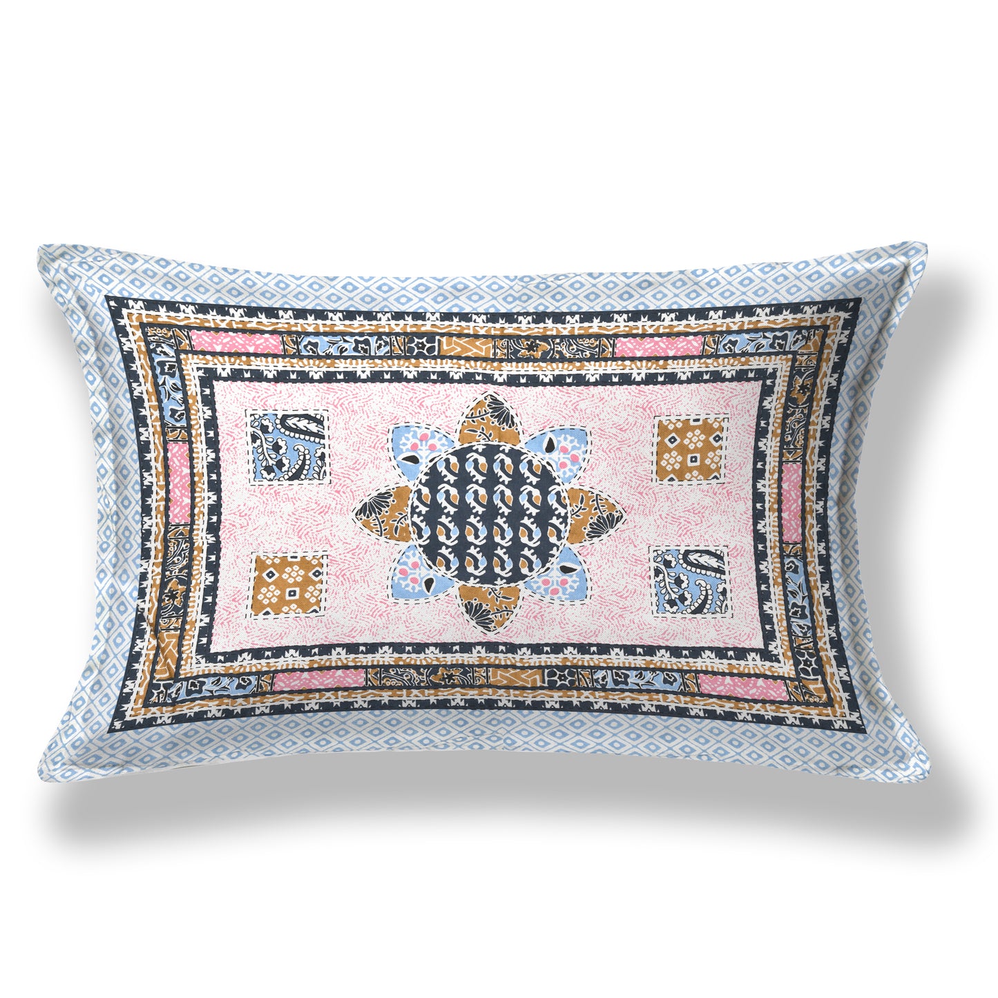 Mandala Muse Single Cotton Bedsheet (60×90 in.)