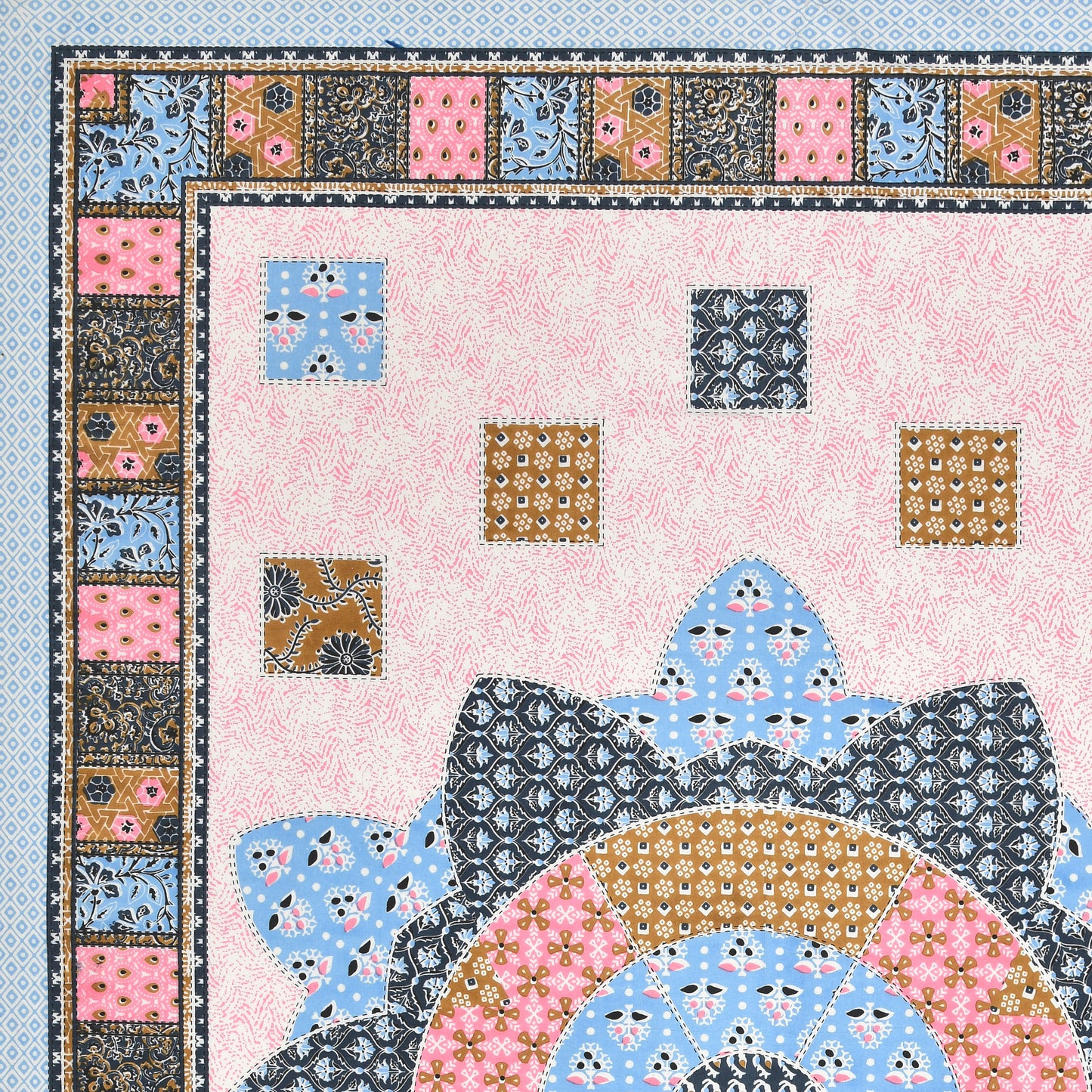 Mandala Muse Single Cotton Bedsheet (60×90 in.)