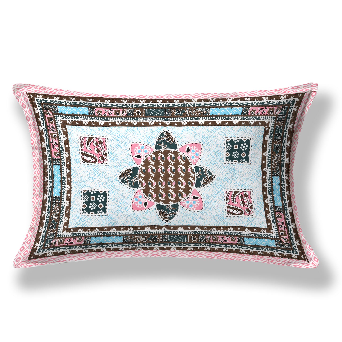 Mandala Muse Single Cotton Bedsheet (60×90 in.)