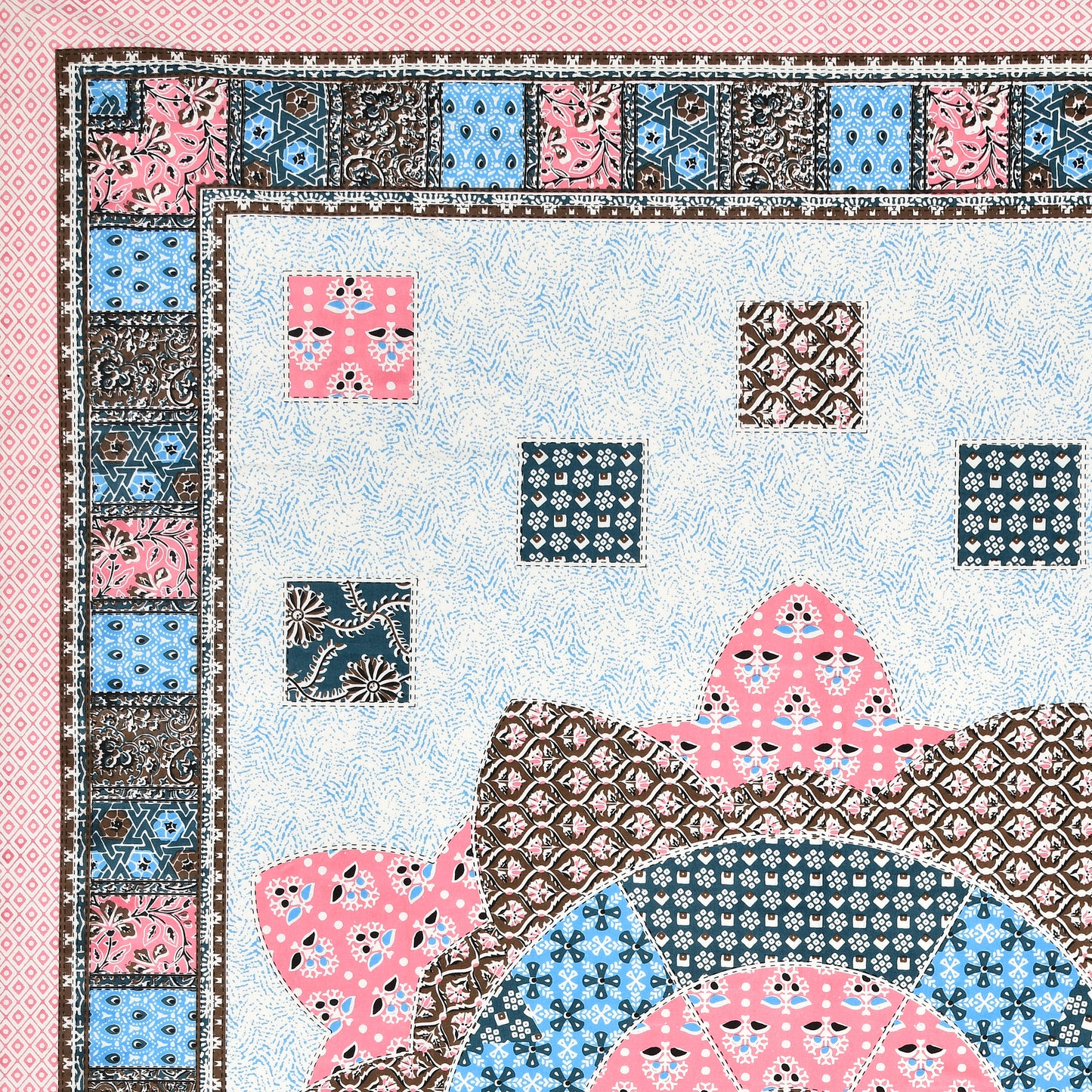 Mandala Muse Single Cotton Bedsheet (60×90 in.)