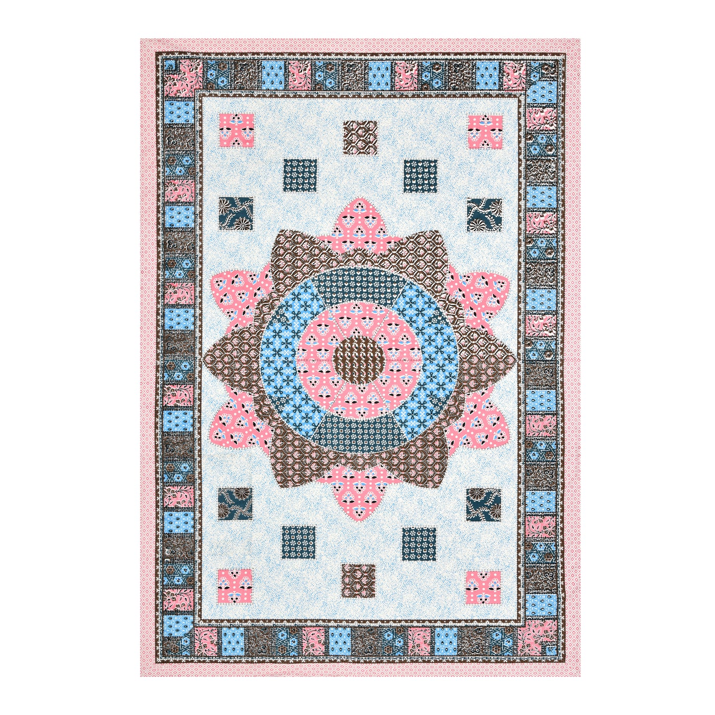 Mandala Muse Single Cotton Bedsheet (60×90 in.)