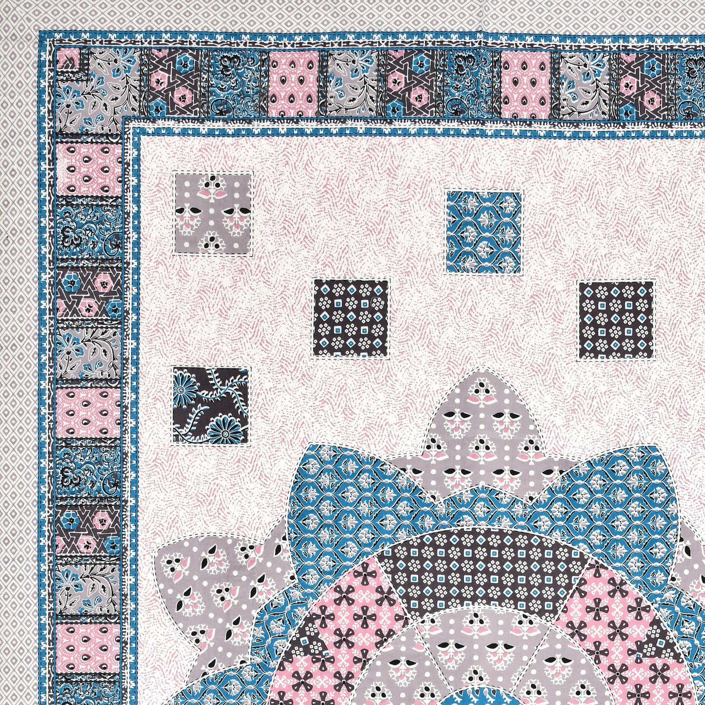 Mandala Muse Single Cotton Bedsheet (60×90 in.)