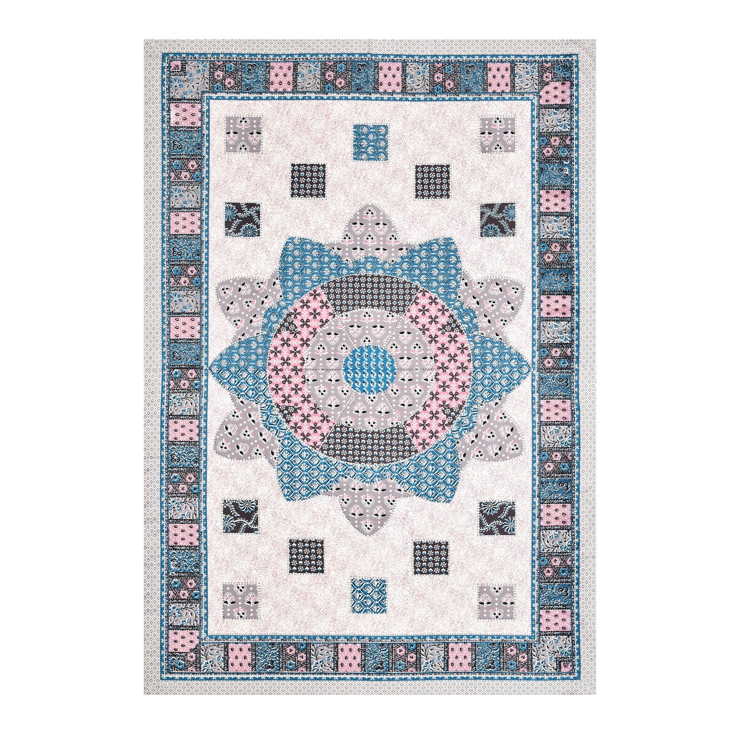 Mandala Muse Single Cotton Bedsheet (60×90 in.)