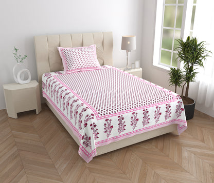 Meadowline Single Cotton Bedsheet (60×90 in.)