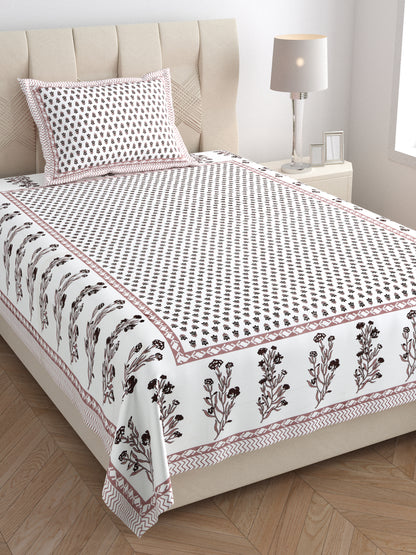 Meadowline Single Cotton Bedsheet (60×90 in.)