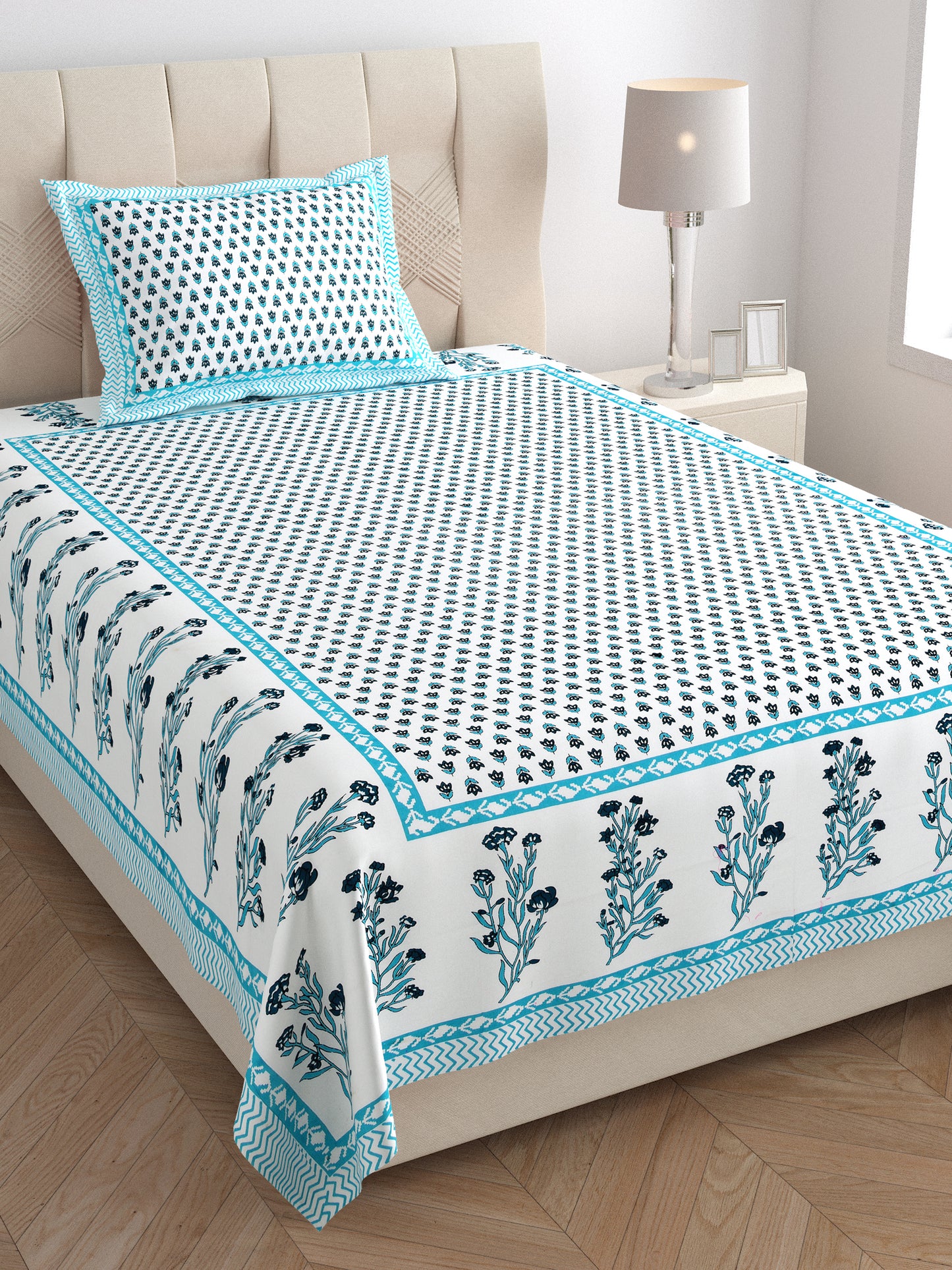 Meadowline Single Cotton Bedsheet (60×90 in.)