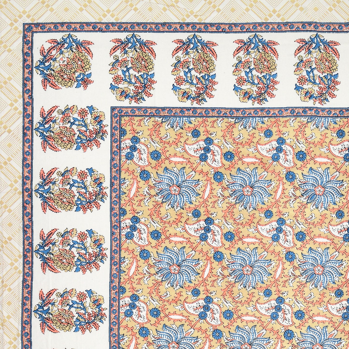 Regal Bloom Single Cotton Bedsheet (60×90 in.)