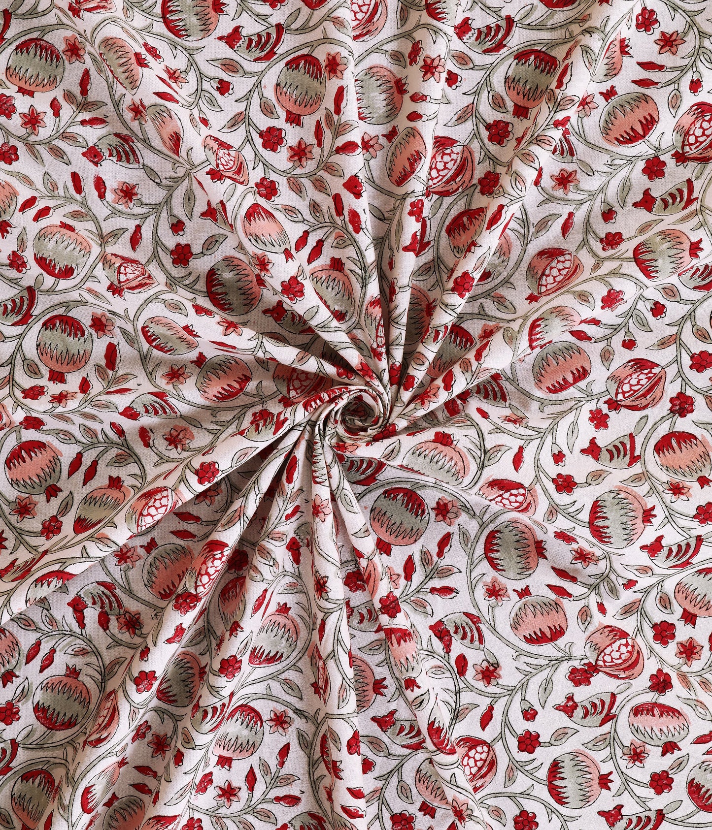 The Highmour Bloomline collection bedsheet with block print design from Jaipur made of pure cotton