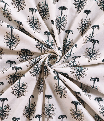 THE HIGHMOUR BLOOMLINE collection bedsheet with block print design inspired by Jaipur, made from pure cotton