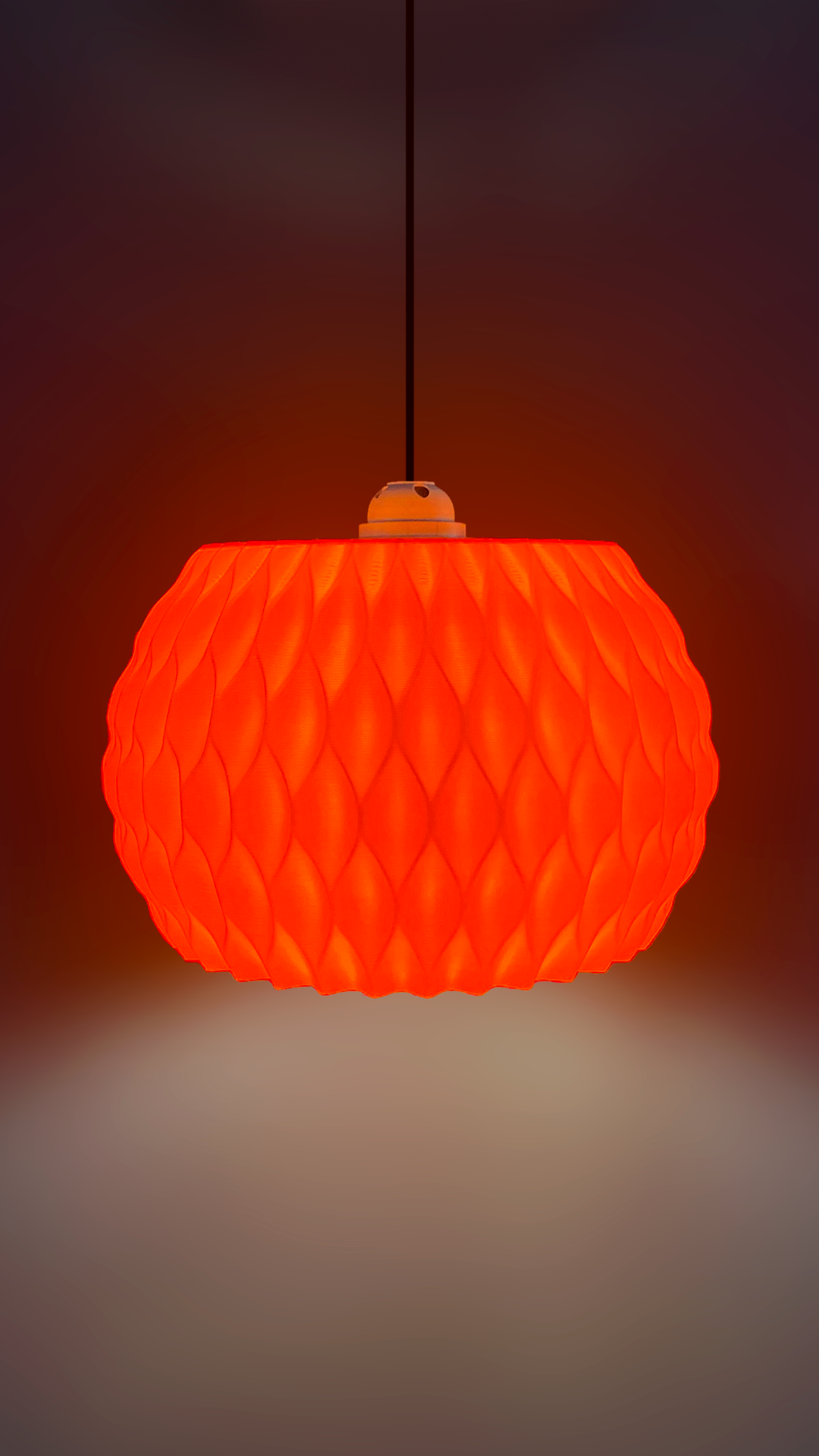 Highmour unique pendant lighting in vibrant orange with a textured design for modern interiors