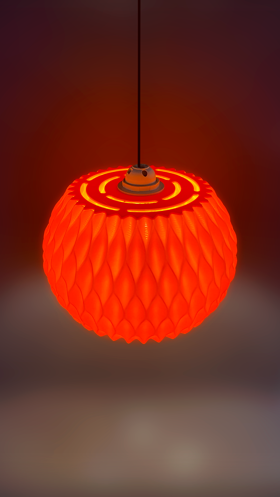 Highmour Unique Pendant Lighting in Vibrant Red with Textured Design for Modern Decor