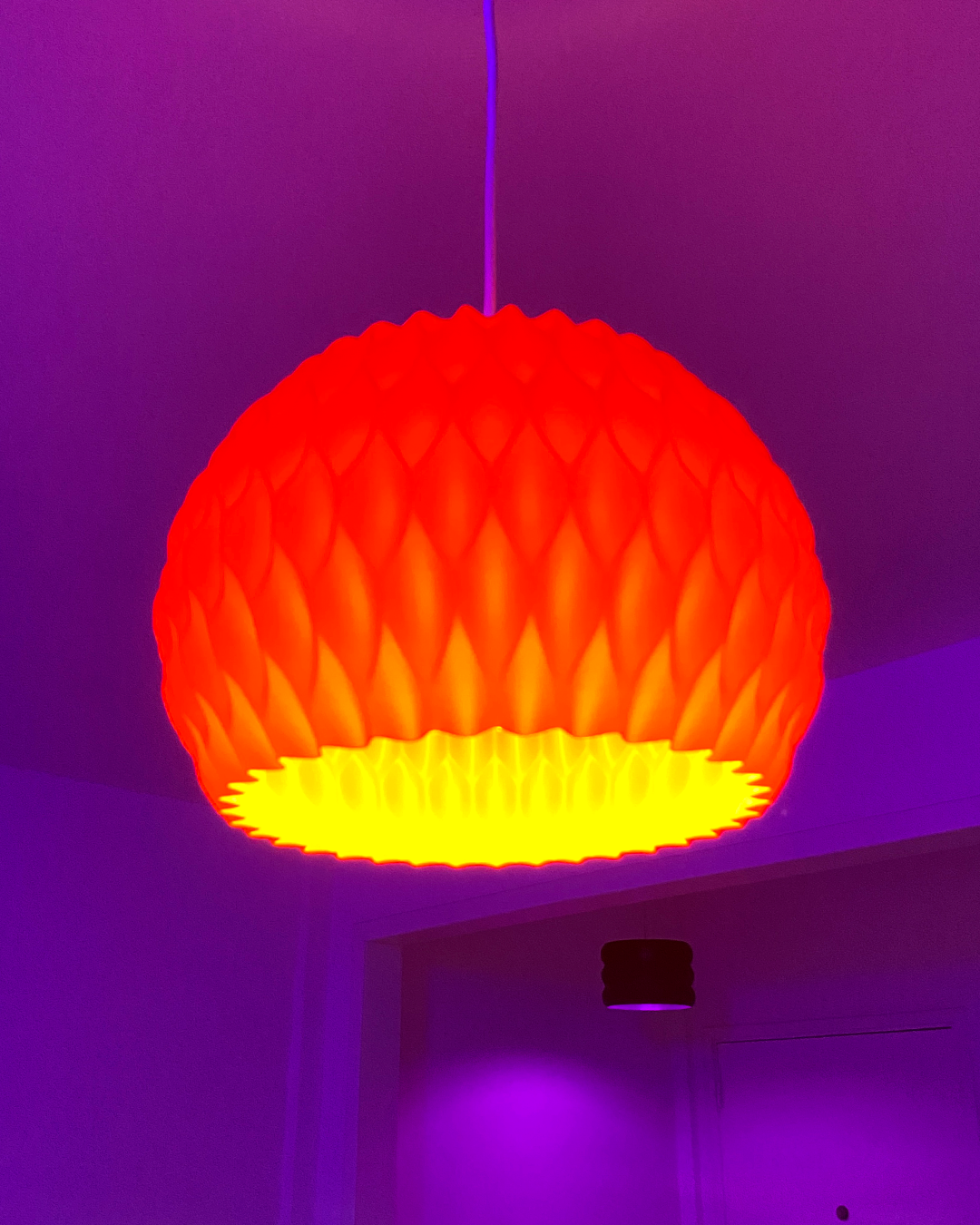 Highmour unique pendant lighting with a vibrant red and yellow design for modern decor