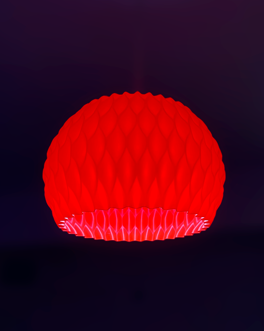 Highmour unique pendant lighting in a vibrant red design with a textured surface