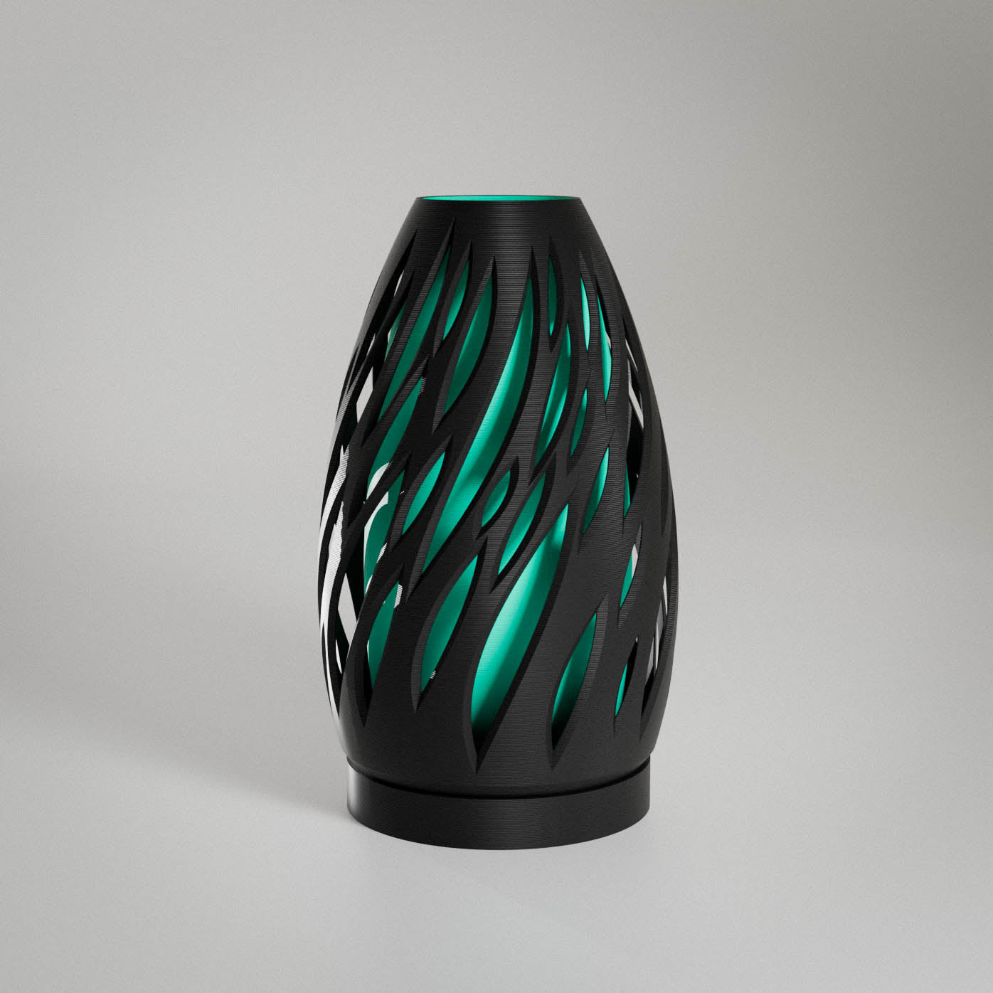 Highmour unique silhouette lamp with a modern design featuring cut-out patterns for ambient lighting