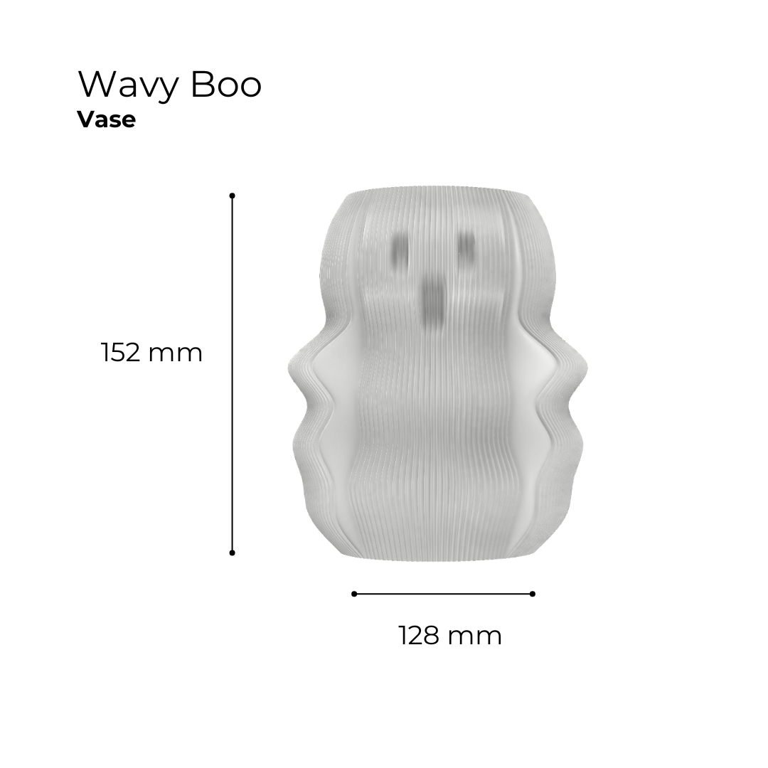 Unique white vase designed in a wavy shape, perfect for modern home decor and floral arrangements